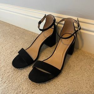 Black Heeled Sandals